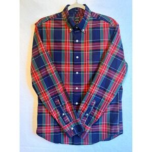 J.Crew Mens Slim Fit Plaid Flex Washed Long Sleeve Button Down Shirt Size M
